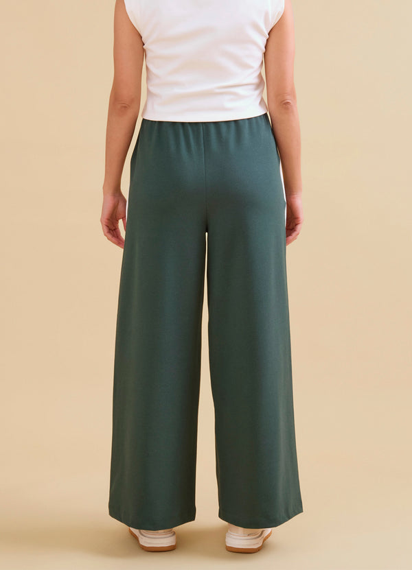 Calça Wide Twill Vintage Vintage Green