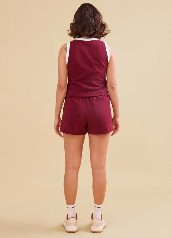 Regata Cropped Twill Vintage Mahogany