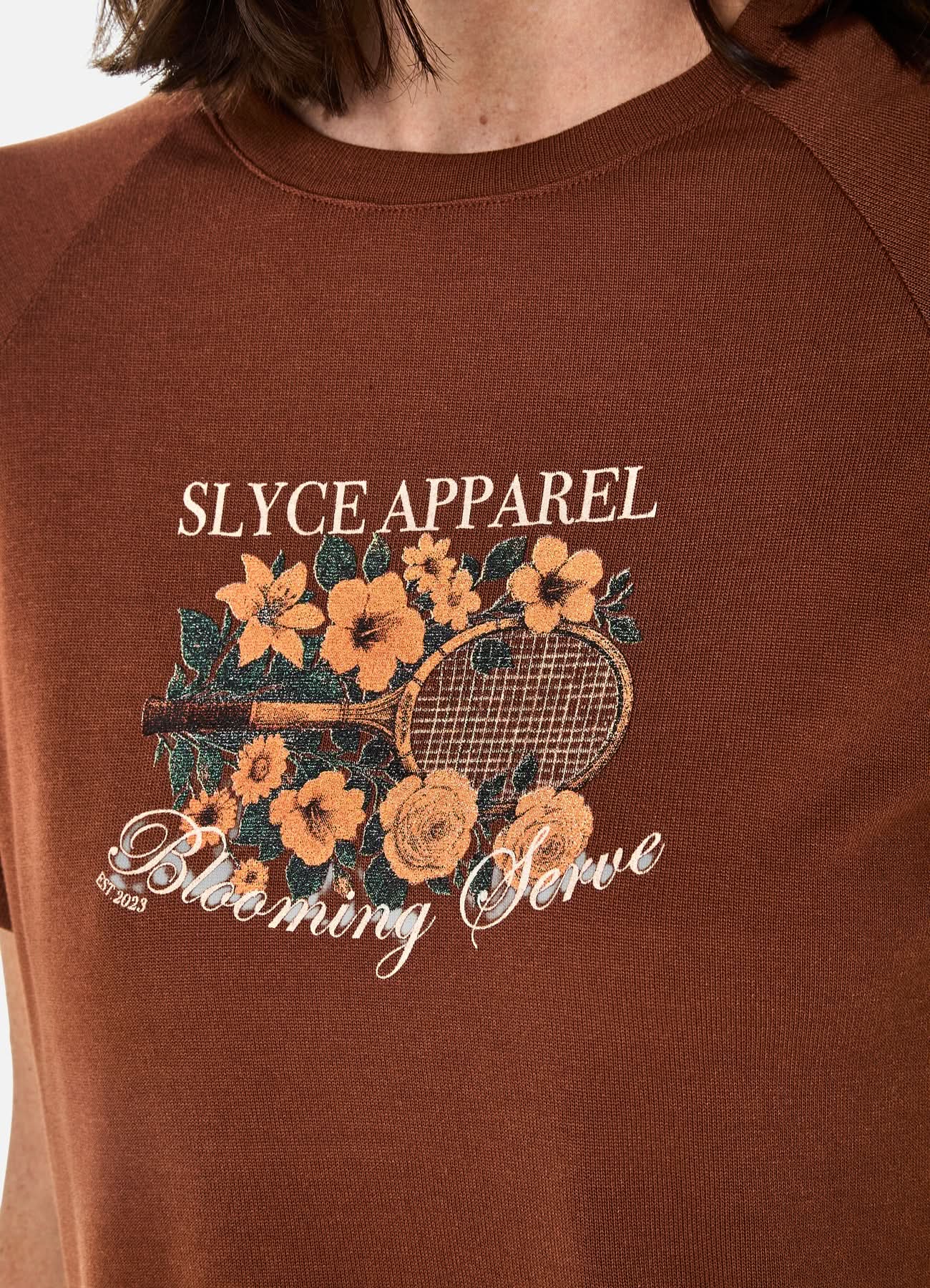 Camiseta Raglan Blooming Serve Feminino