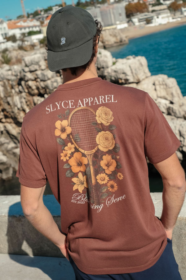 Camiseta Blooming Serve Masculino Rusty Brown