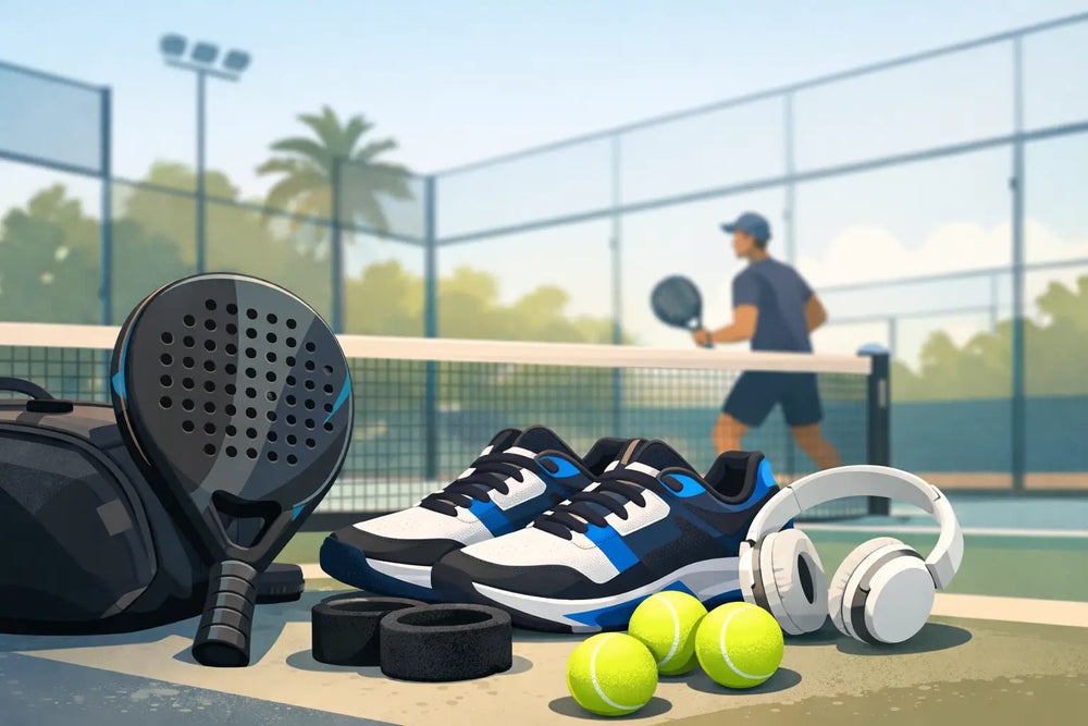 Melhores acessórios para jogar padel em quadra
