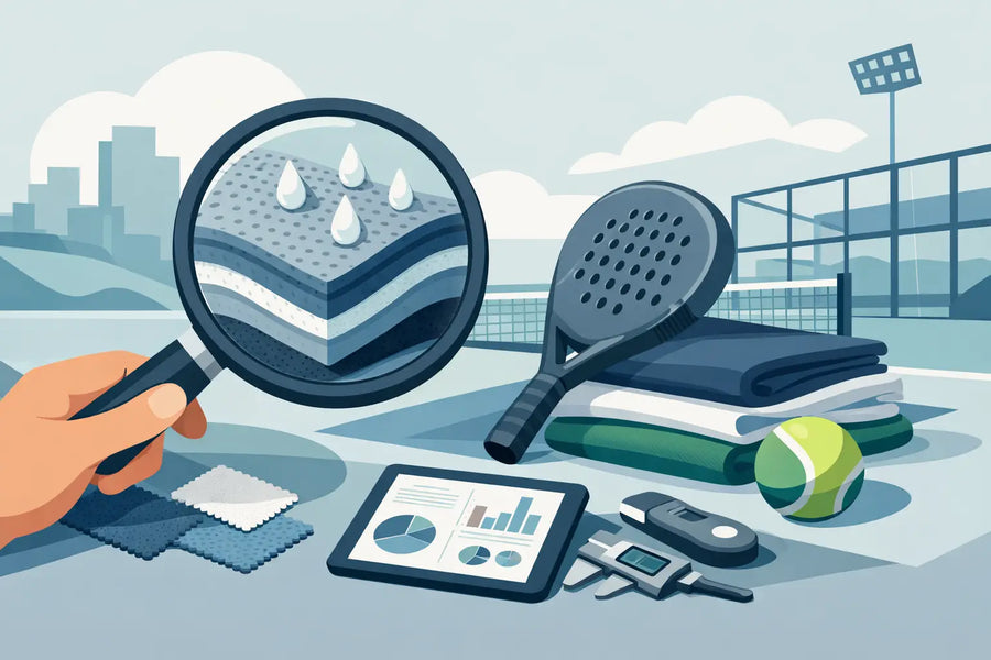 Análise de tecidos para padel com precisão