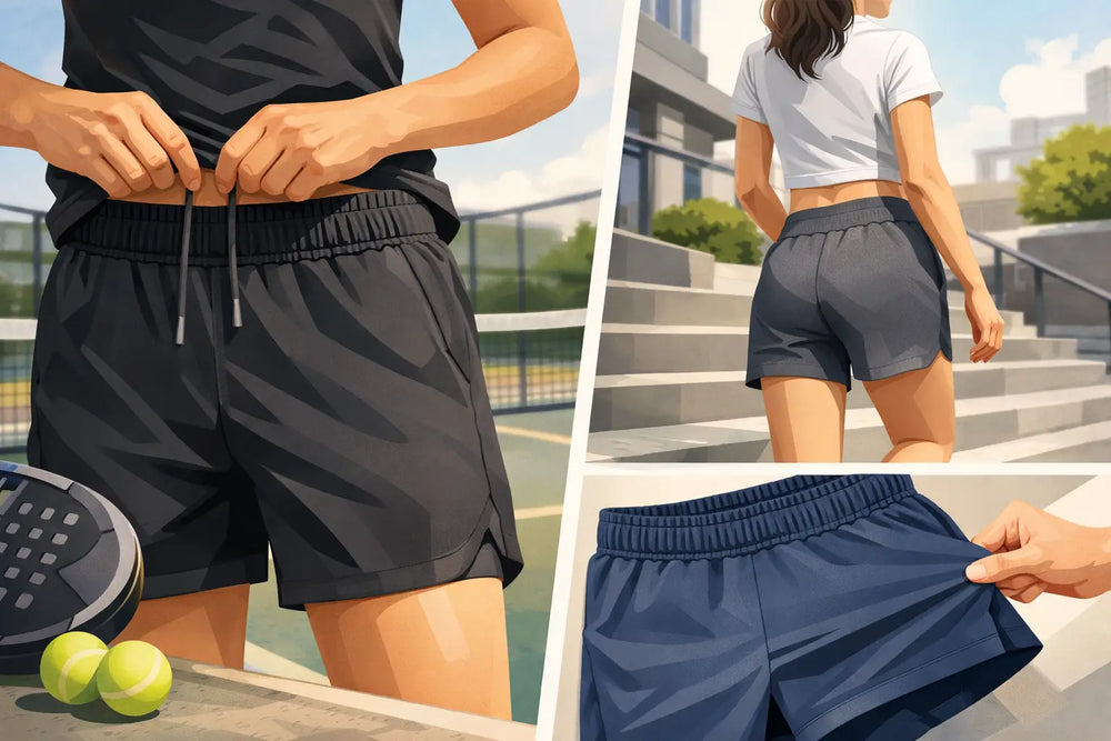 Short esportivo com elasticidade: o que observar
