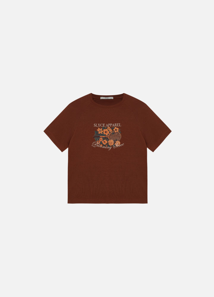 Camiseta Raglan Blooming Serve Feminino