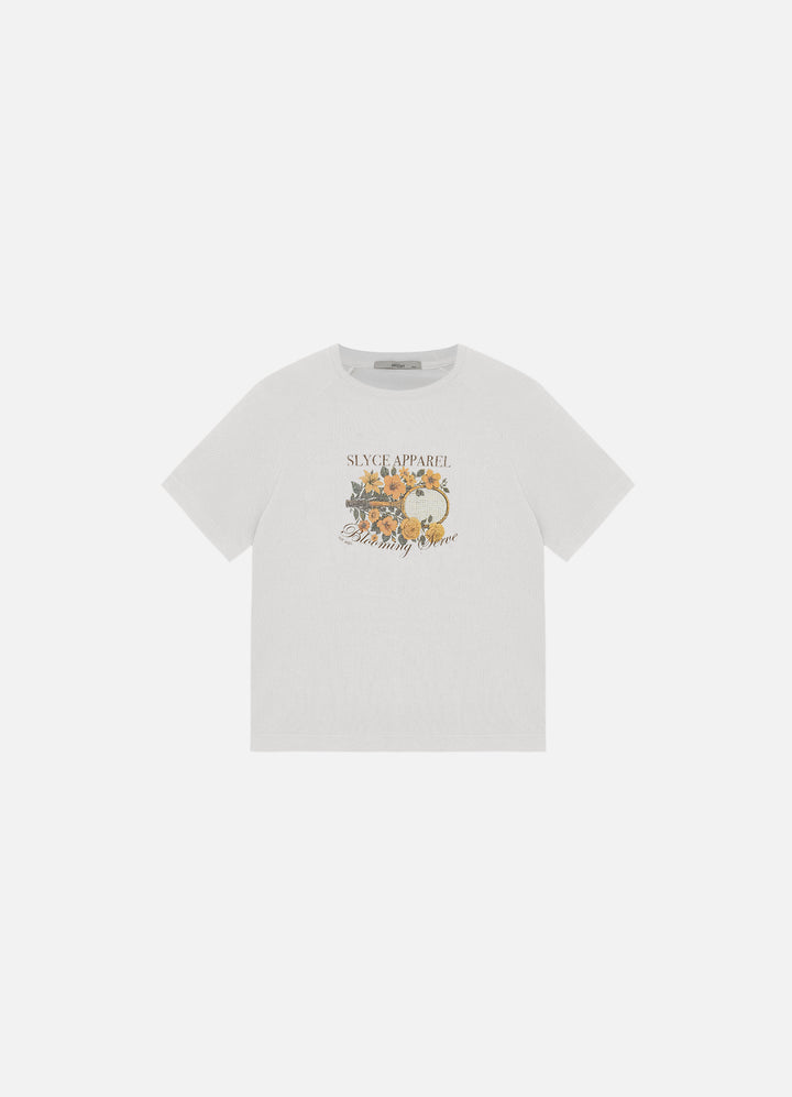 Camiseta Raglan Blooming Serve Feminino