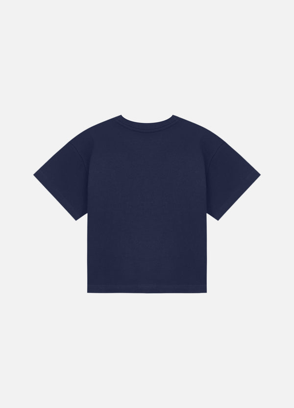 Cropped Tee Essential Feminina Navy