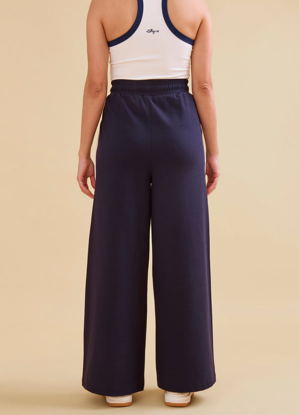 Calça Wide Twill Vintage Future Navy
