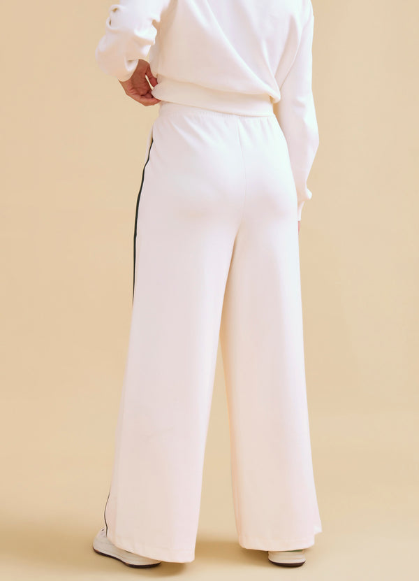 Calça Wide Twill Vintage Dove White