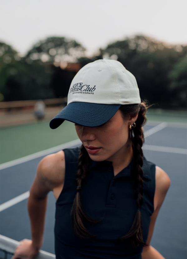 Boné Casual Tennis Club Off White / Navy
