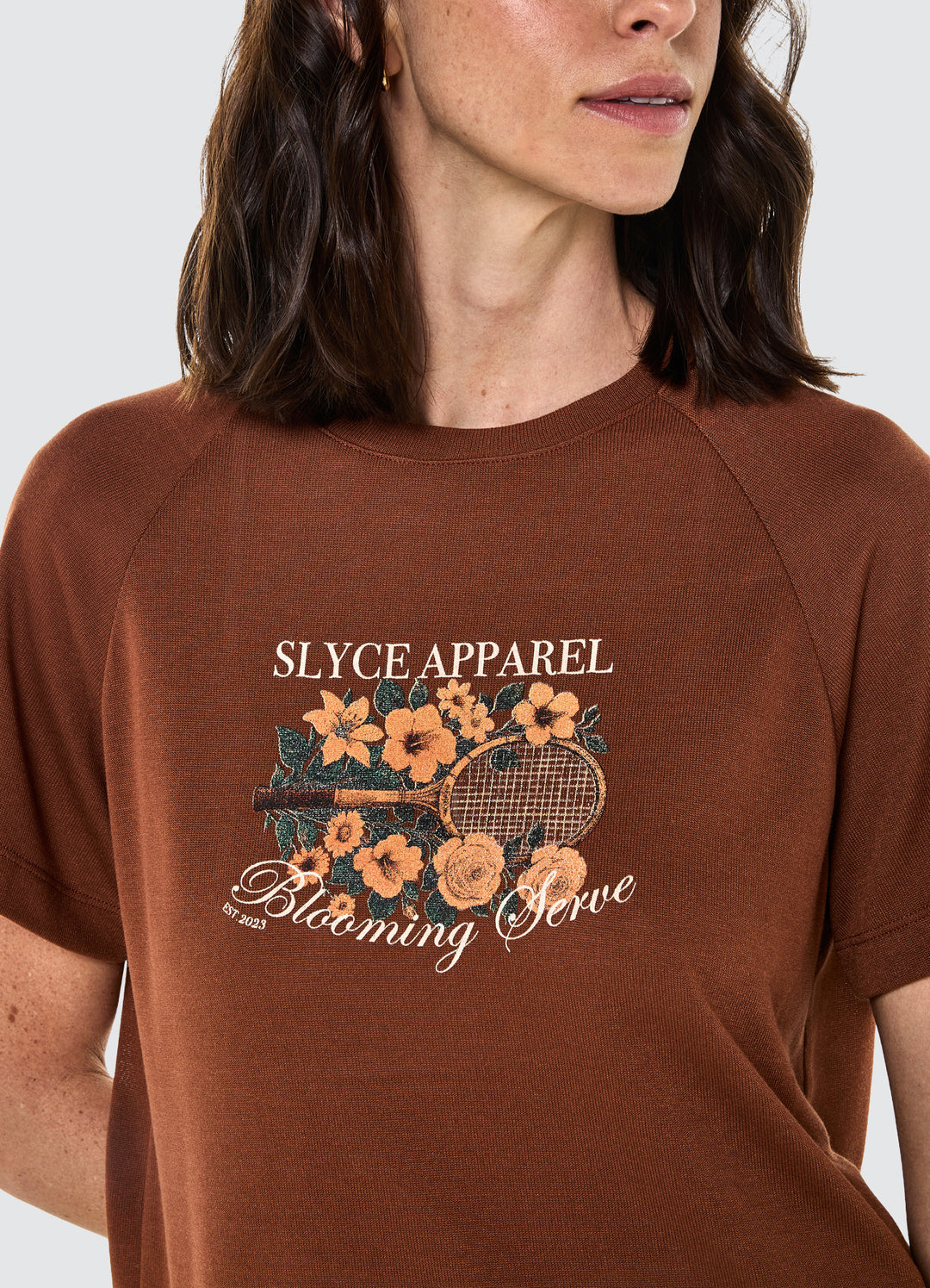 Camiseta Raglan Blooming Serve Feminino