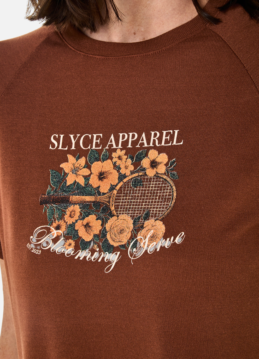 Camiseta Raglan Blooming Serve Feminino