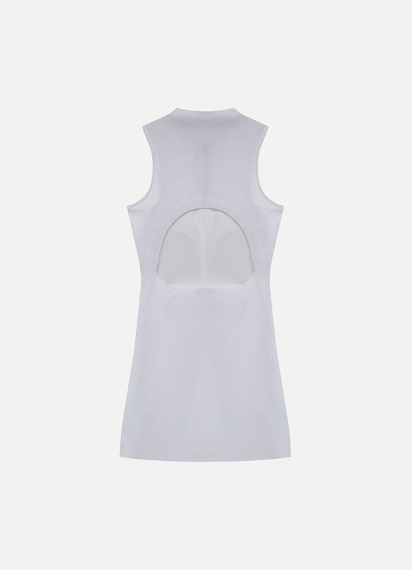 Vestido Front Zip Championship White