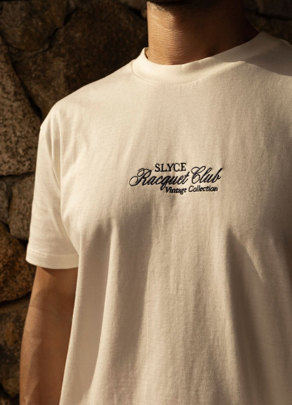 Camiseta Racquet Club Bordada Off White