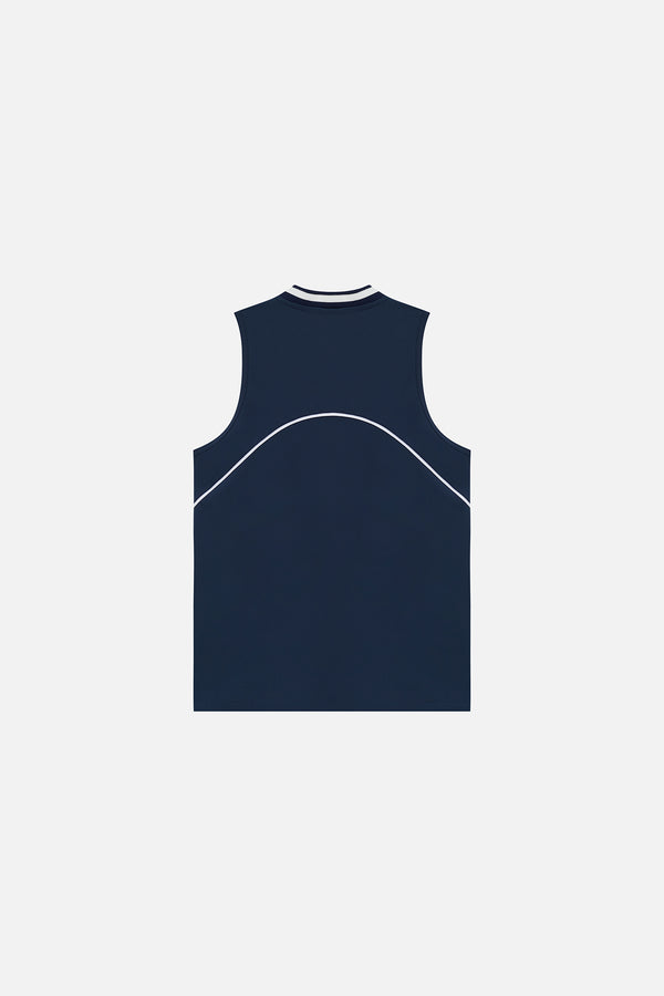 Regata Polo Piquet Tennis Game Fem SP Open Navy