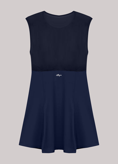 Vestido Pleated Tule