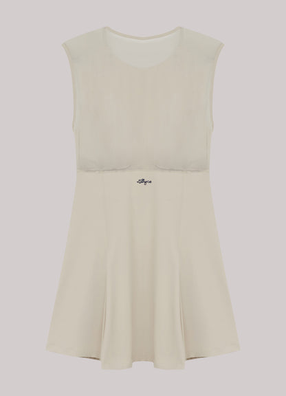 Vestido Pleated Tule