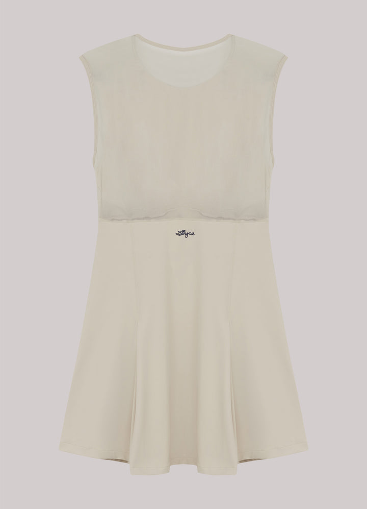 Pleated Tulle Dress